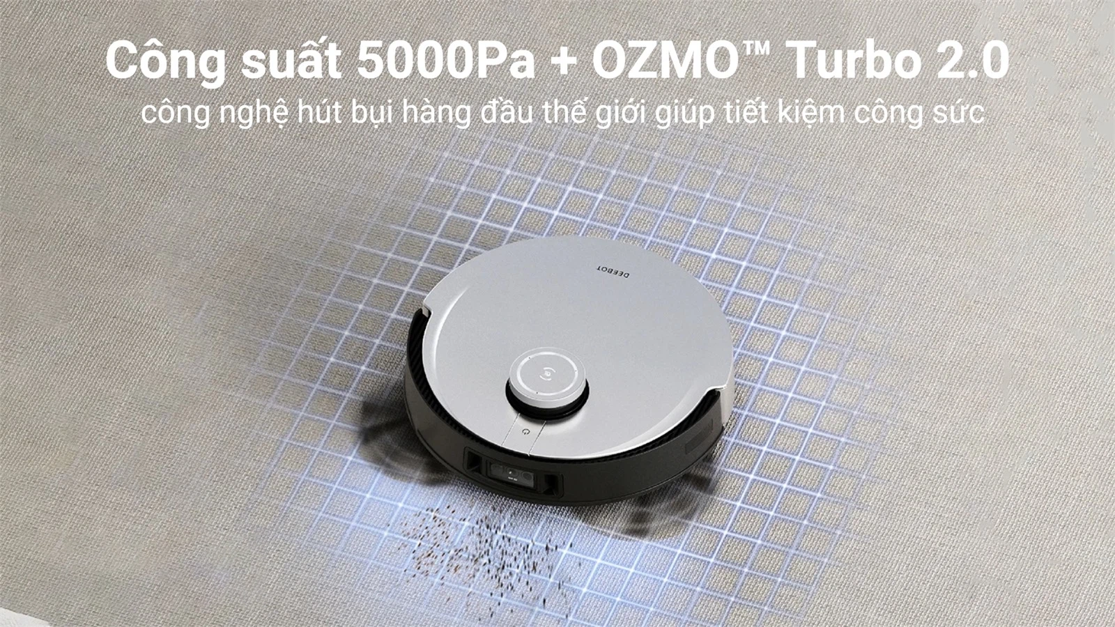 Deebot X1 Omni có công suất hút bụi hàng đầu thế giới