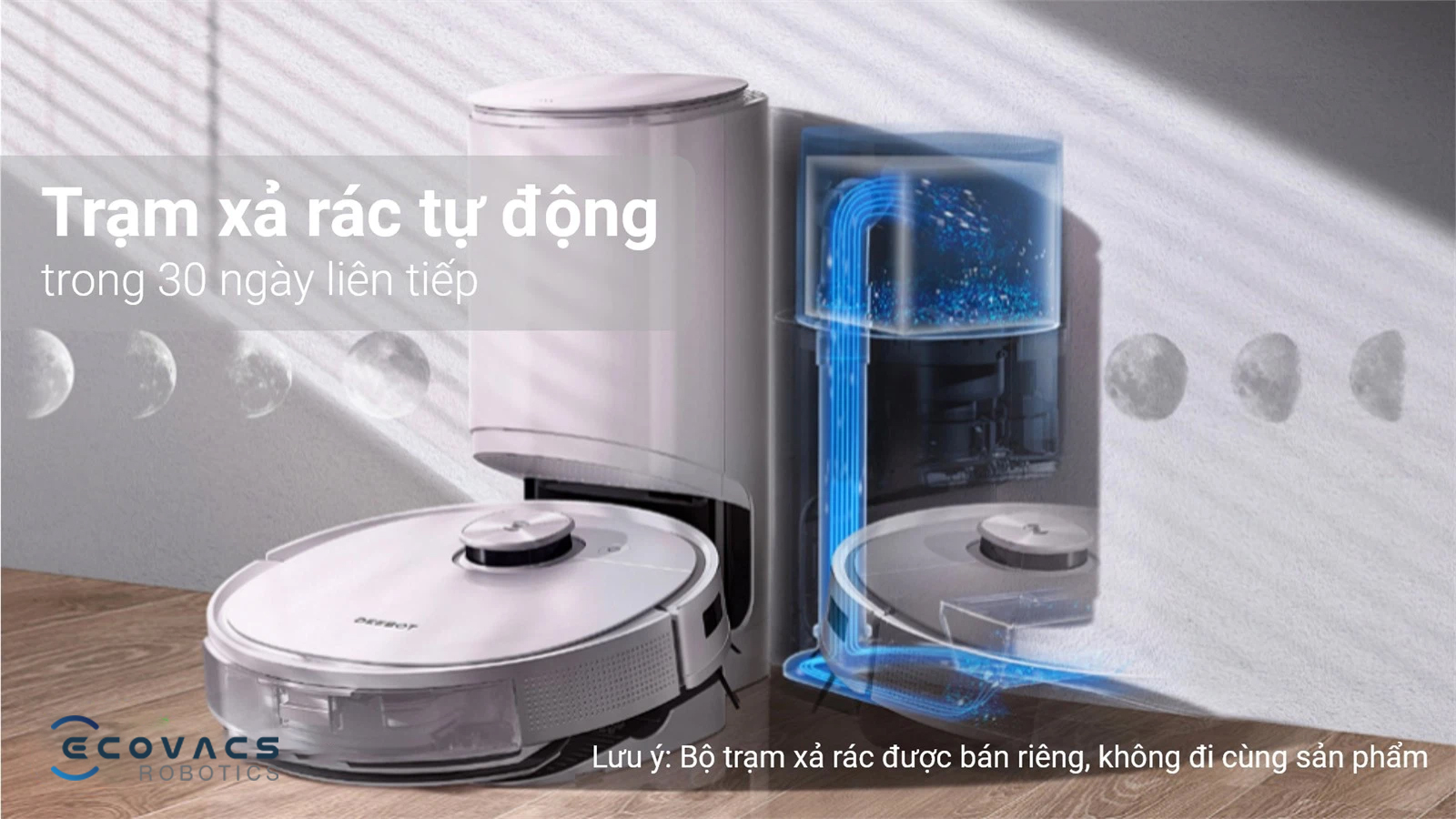 Tự động xả rác trong 30 ngày liên tiếp