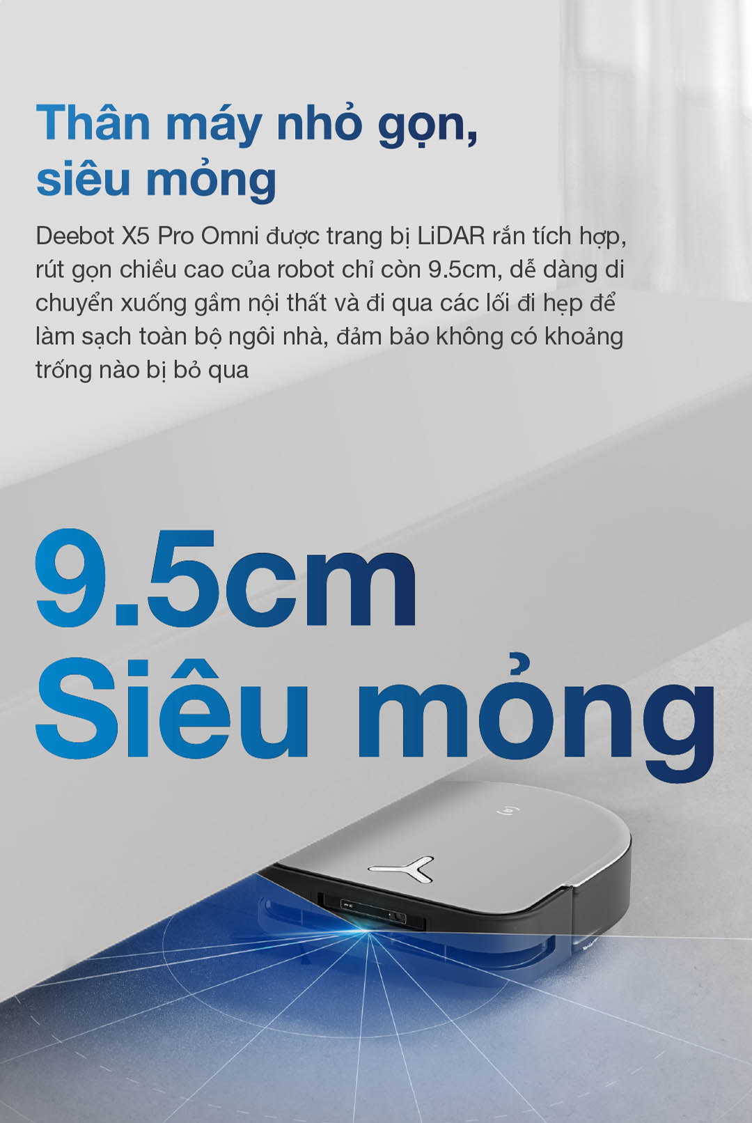 Ecovacs Deebot X5 Pro Omni Quốc Tế